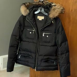 Michael Kohrs Down coat with fur lined hood.